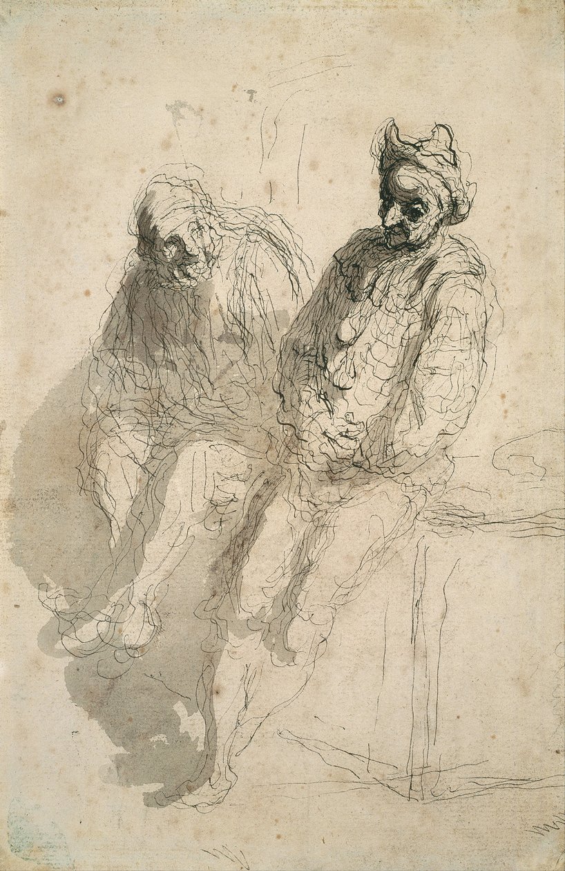 Två akrobater Två akrobater av Honoré Daumier