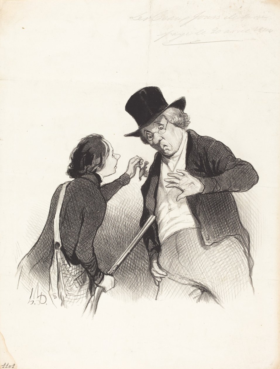 En start på jakten av Honoré Daumier