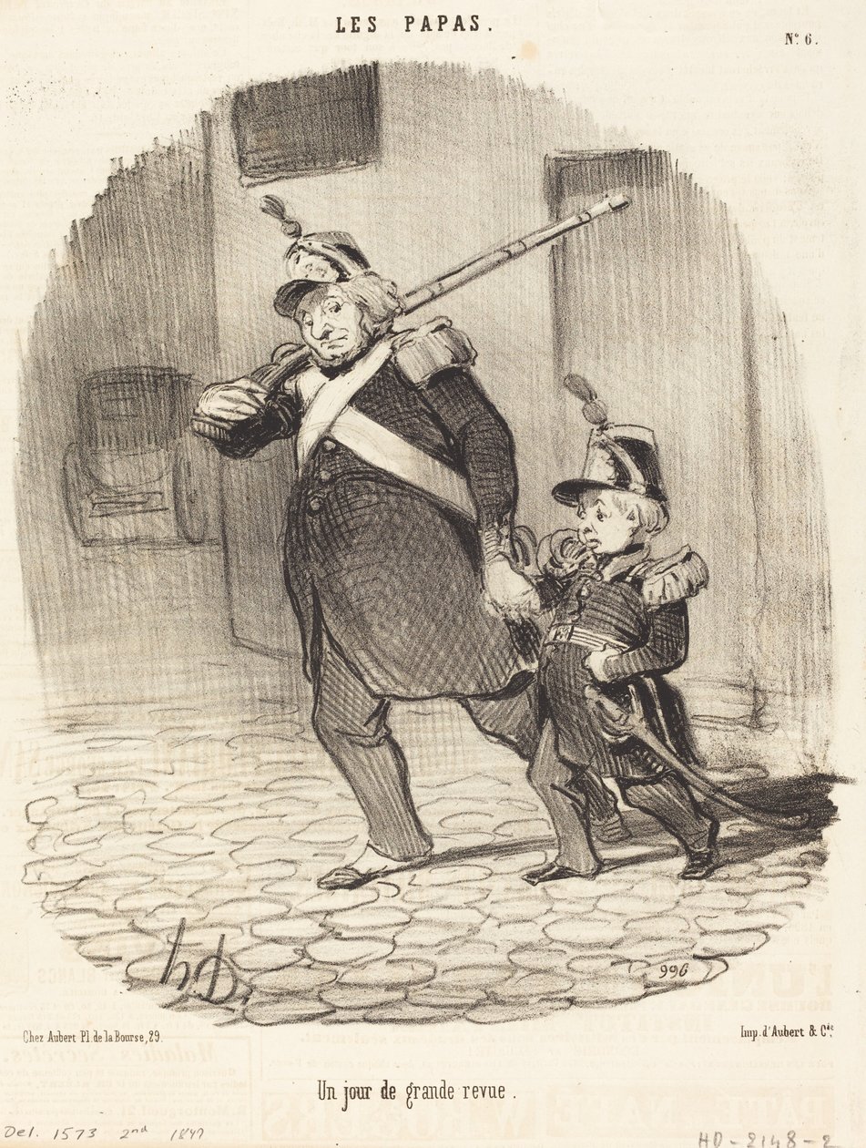 En dag med stor recension av Honoré Daumier