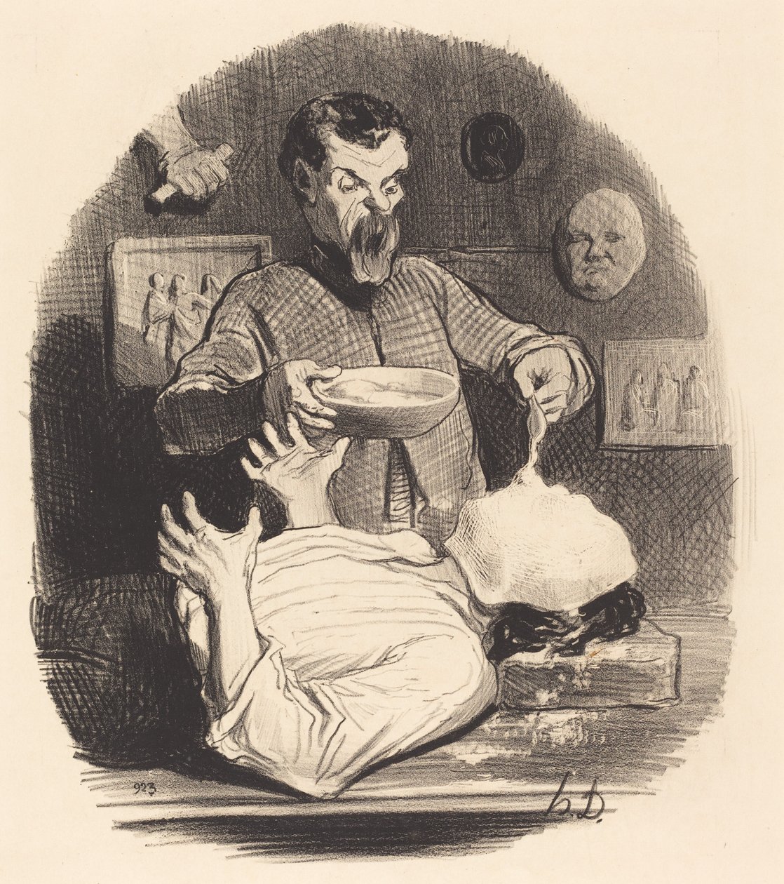 En gentleman som vill ge sig själv tillfredsställelsen... av Honoré Daumier