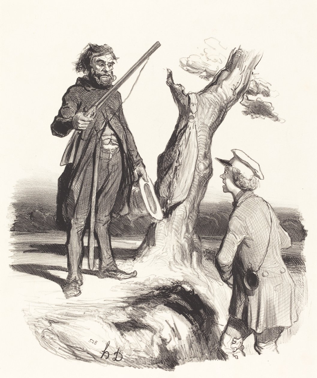 En stackars pappa som... av Honoré Daumier