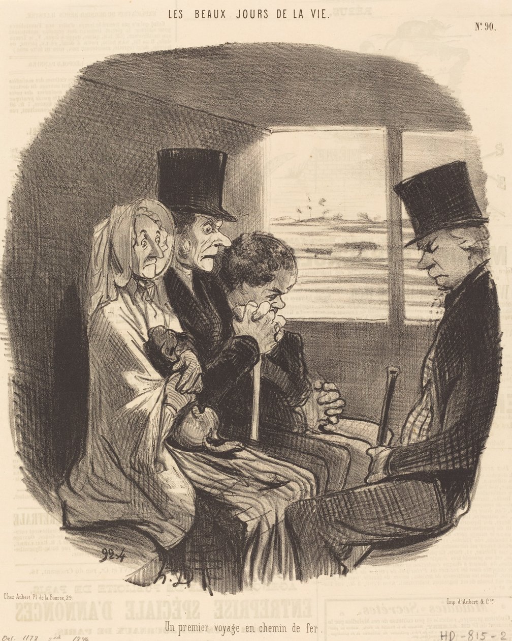 En första järnvägsresa av Honoré Daumier