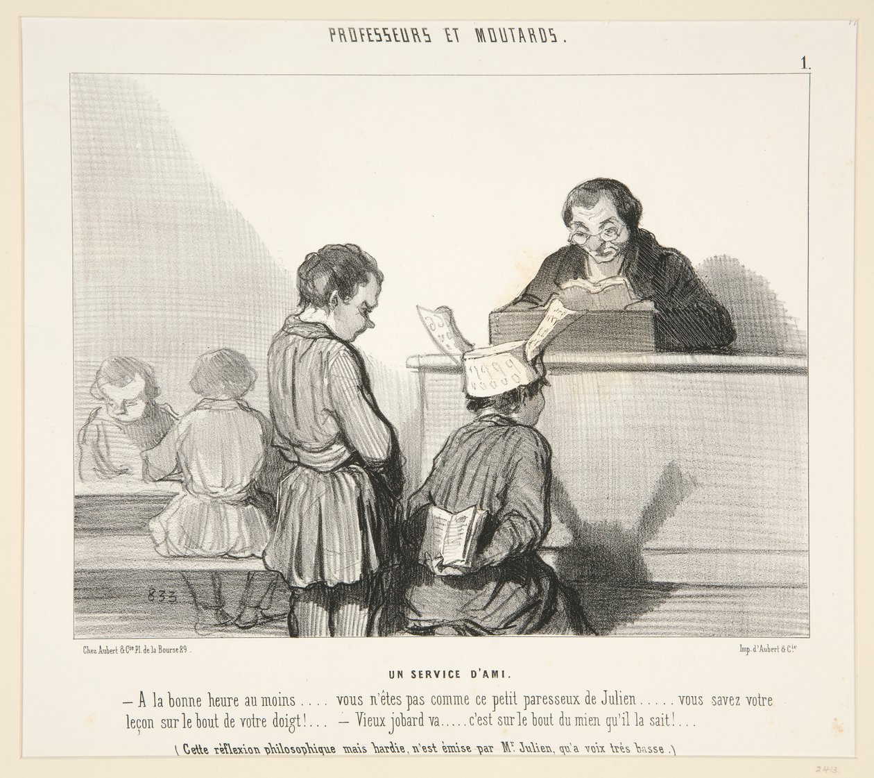 En tjänst av av Honoré Daumier