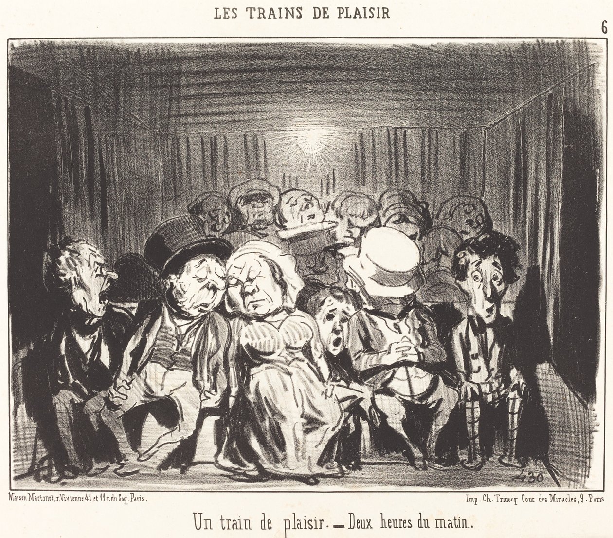Ett tåg av nöje av Honoré Daumier