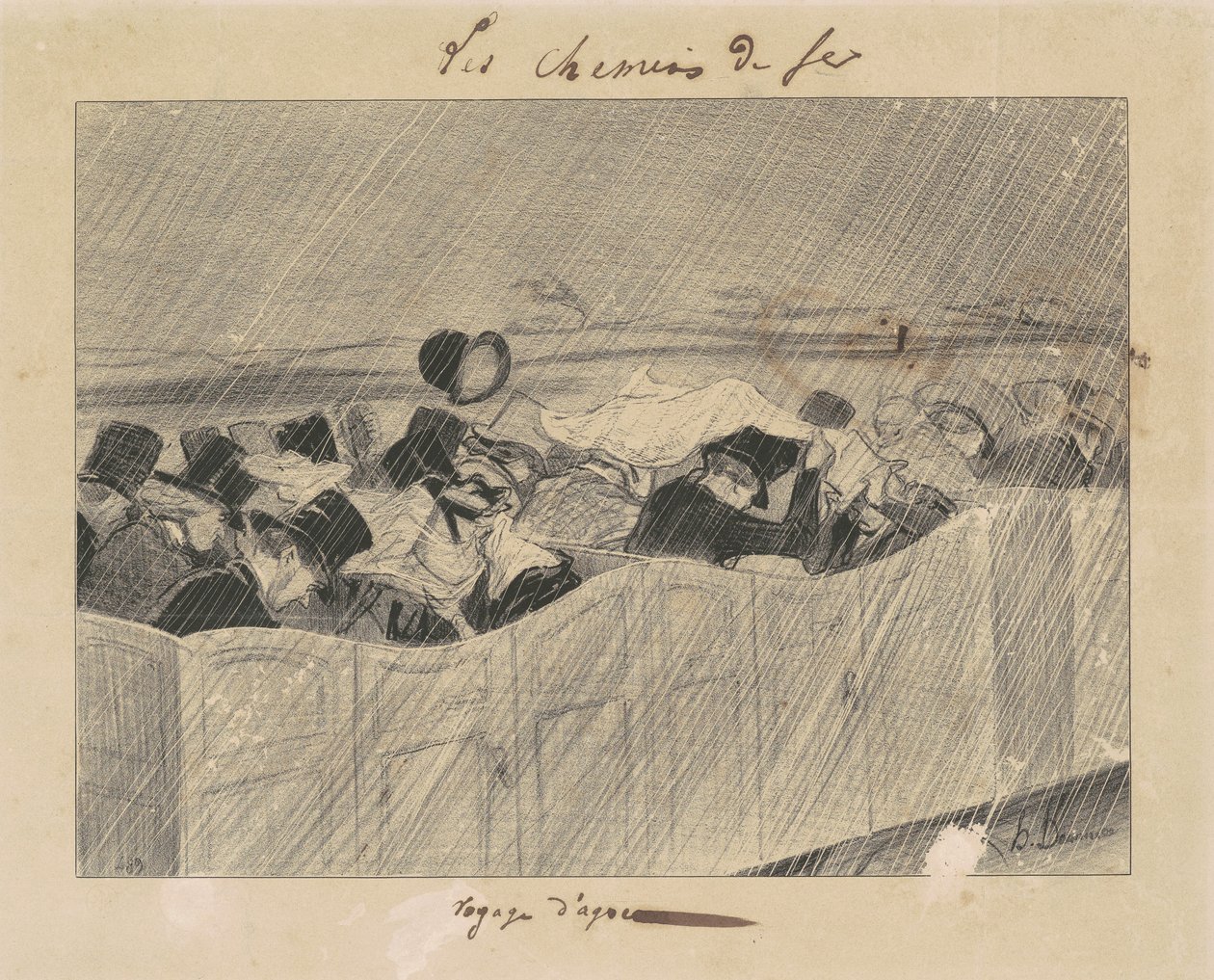 En nöjesresa från Paris till Orléans av Honoré Daumier