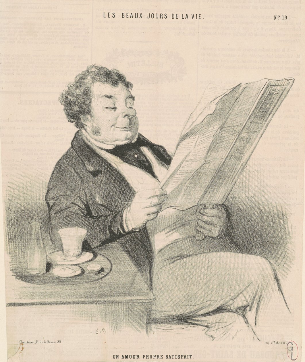 En nöjd självkänsla av Honoré Daumier