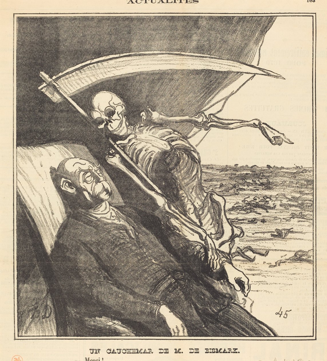 En herr Bismarcks mardröm av Honoré Daumier