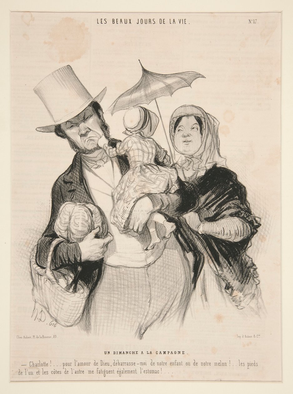 En söndag? kampanjen, #17 av av Honoré Daumier