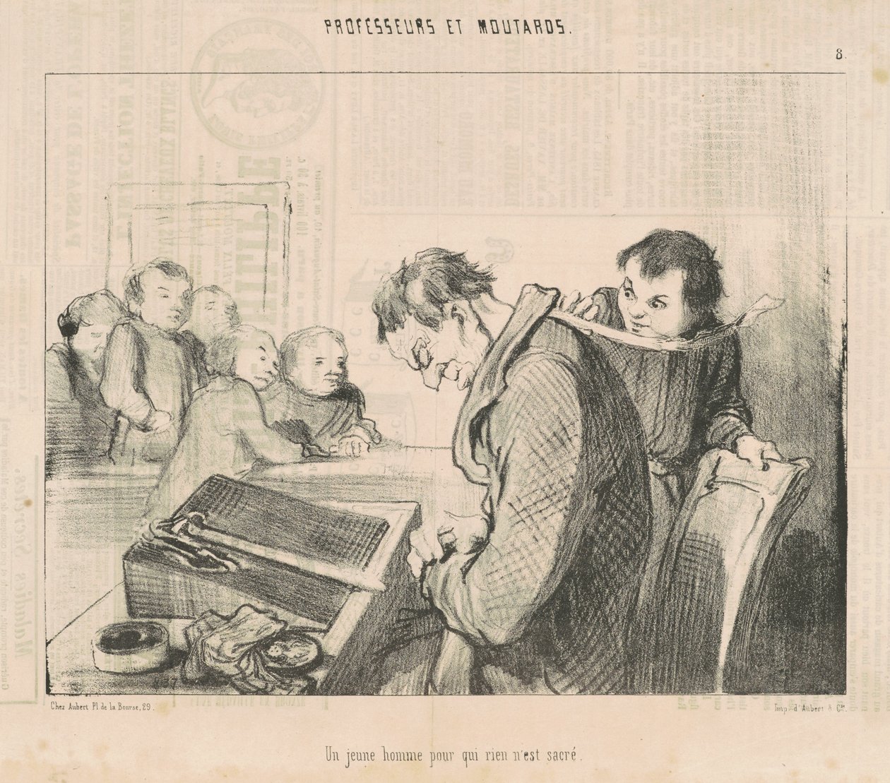En ung man för vilken ingenting är heligt av Honoré Daumier