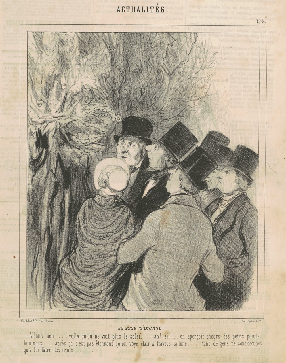 En dag förmörkar av Honoré Daumier