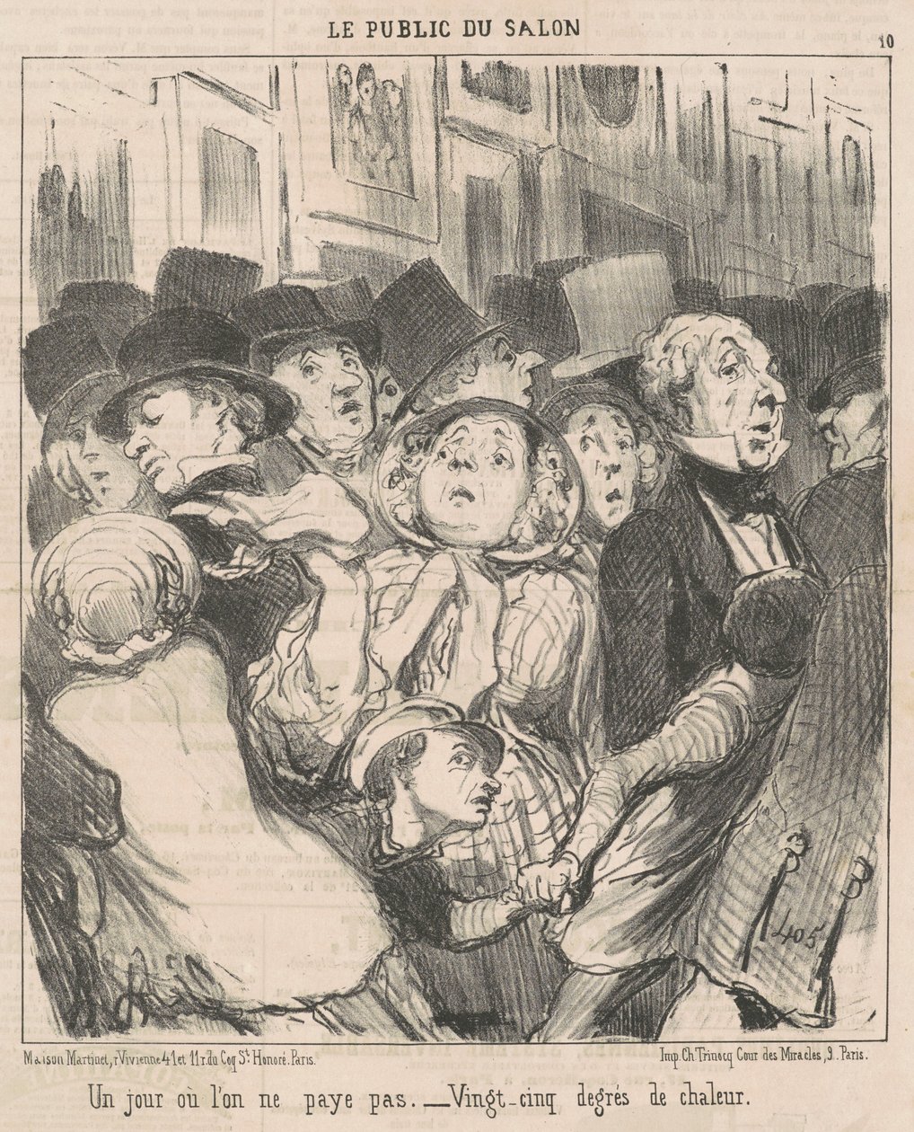 En dag då vi inte betalar av Honoré Daumier
