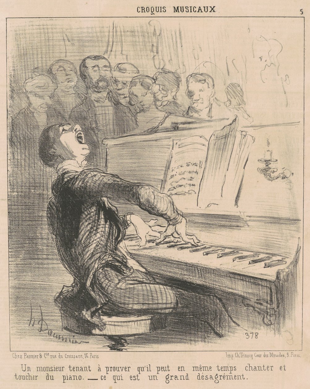 En gentleman som vill bevisa att han kan... av Honoré Daumier