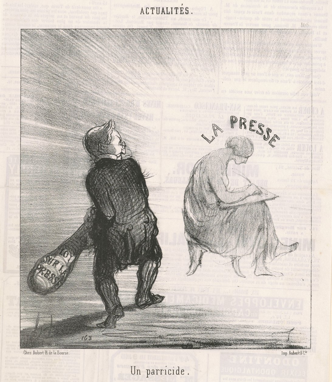 ett parmord av Honoré Daumier