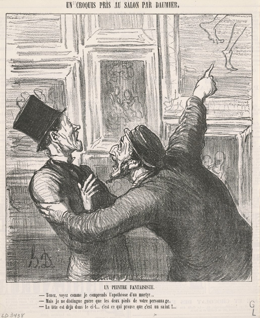En nyckfull målare av Honoré Daumier