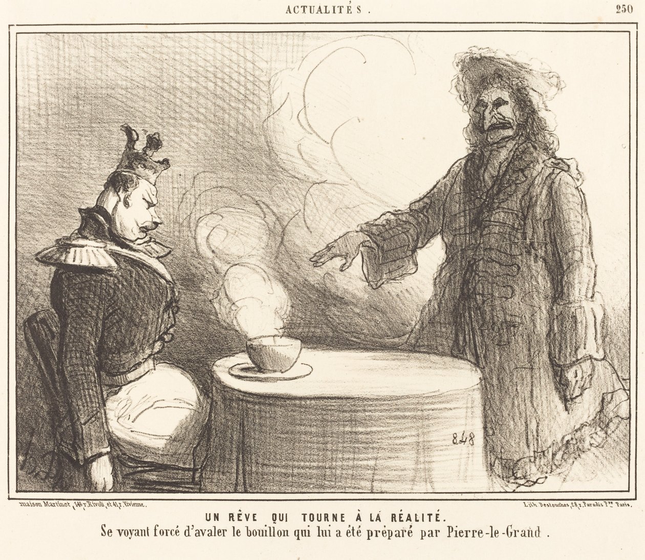 En dröm som blir verklighet av Honoré Daumier