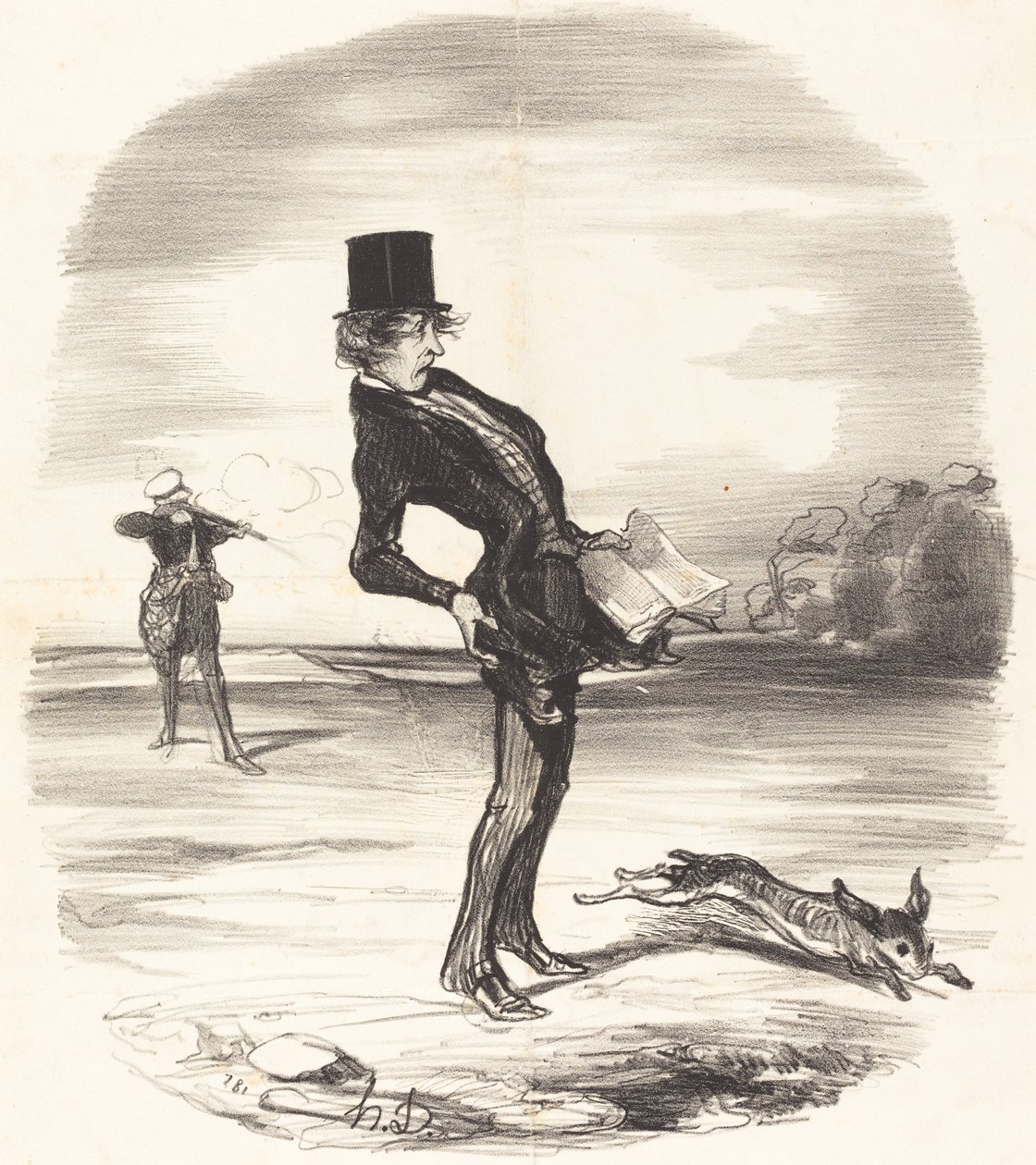 En förskjuten last av Honoré Daumier
