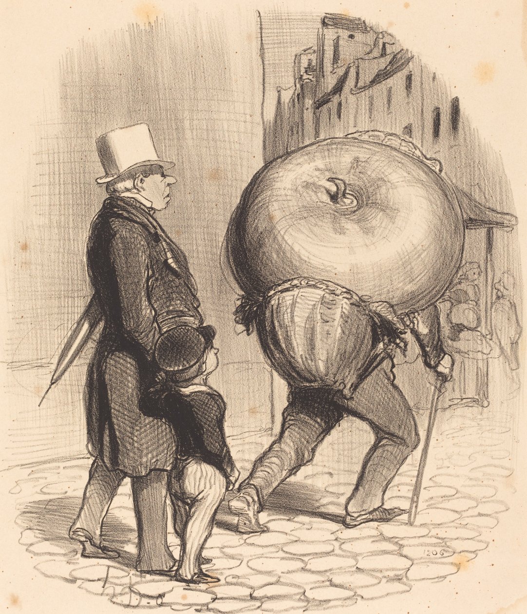 En lektion i botanik av Honoré Daumier