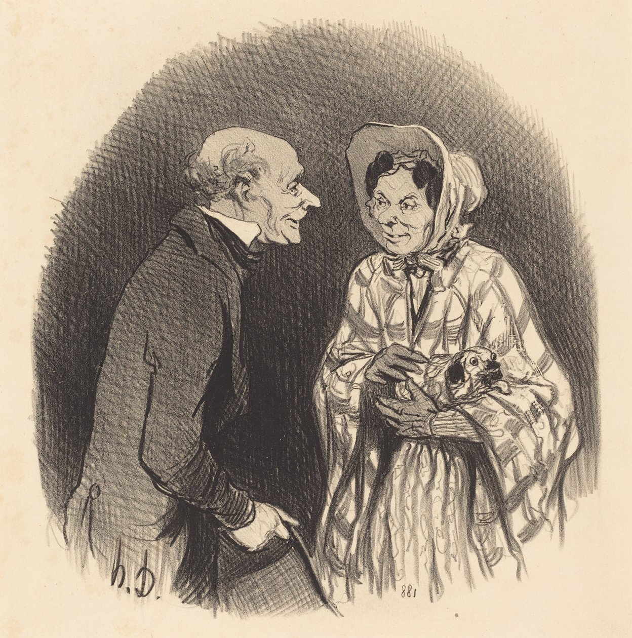 En ny bekantskap av Honoré Daumier