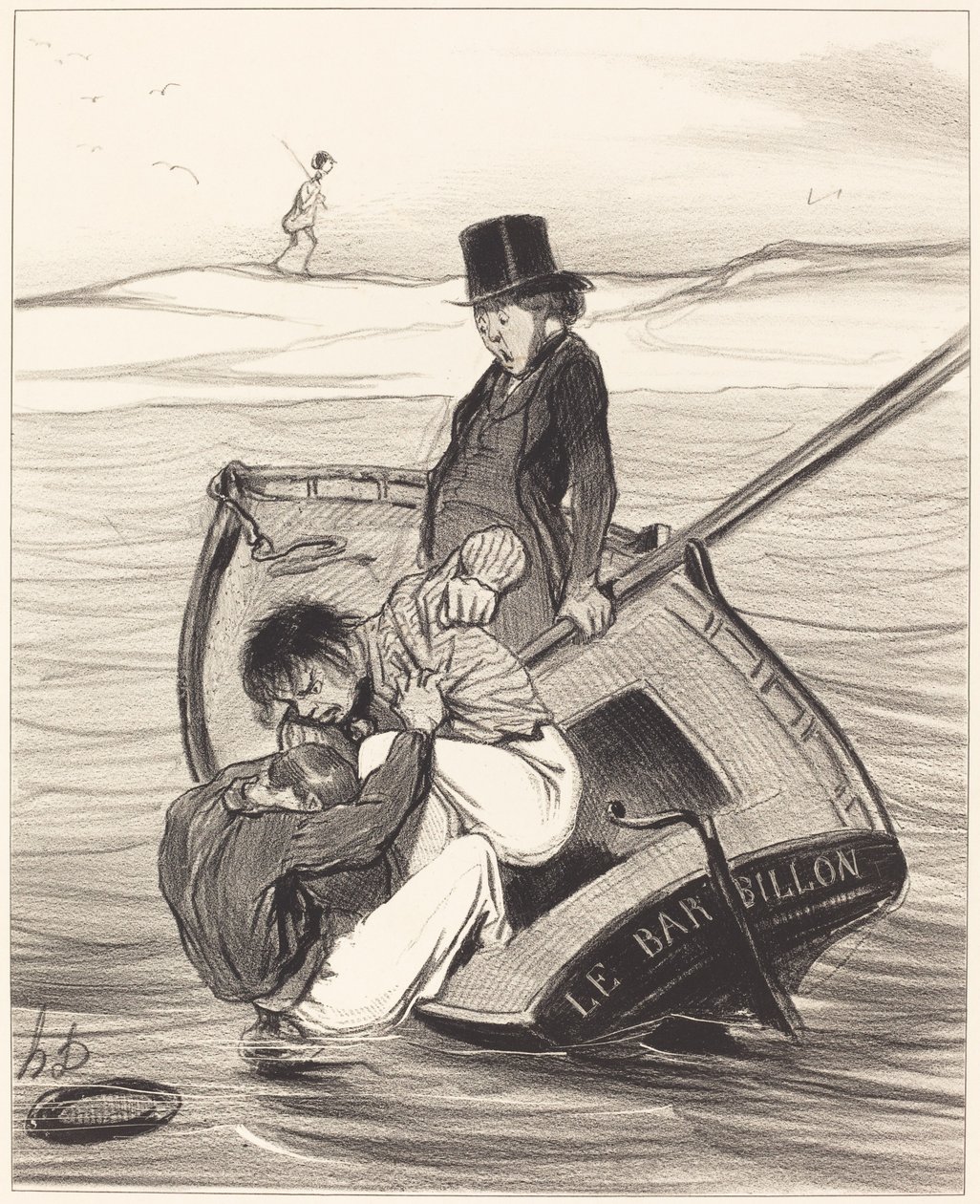En revolt ombord av Honoré Daumier