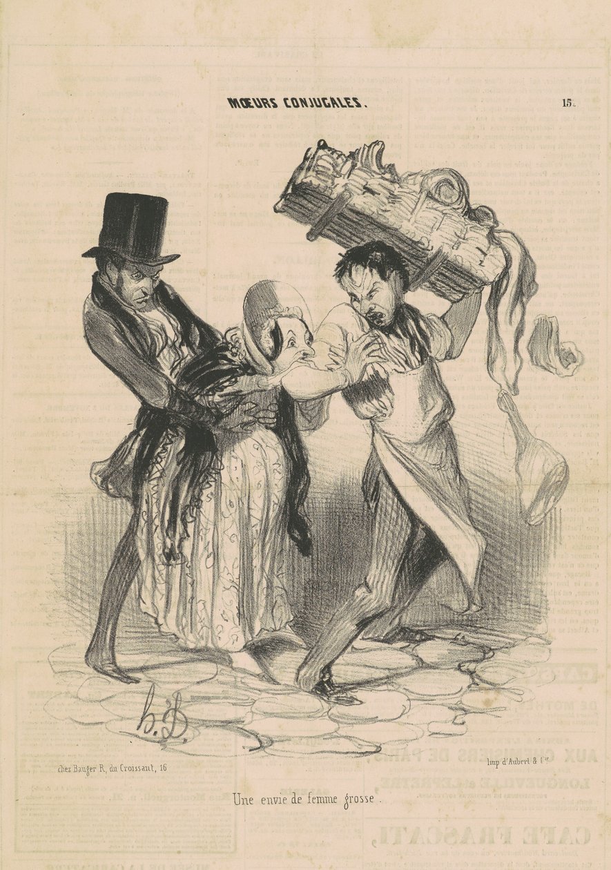 En önskan om en tjock kvinna av Honoré Daumier