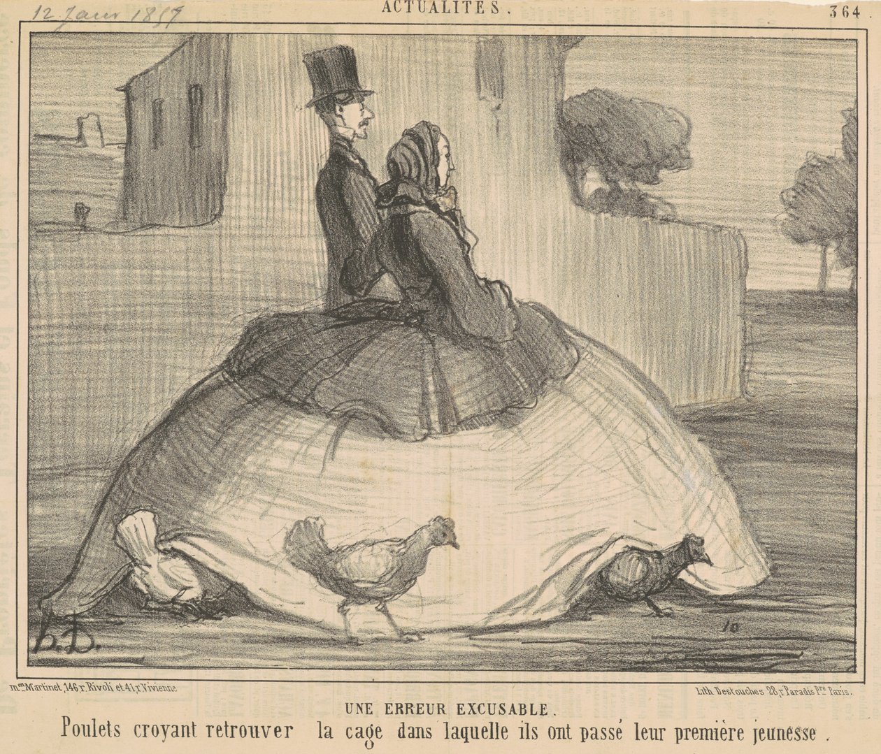 Ett ursäktligt fel av Honoré Daumier