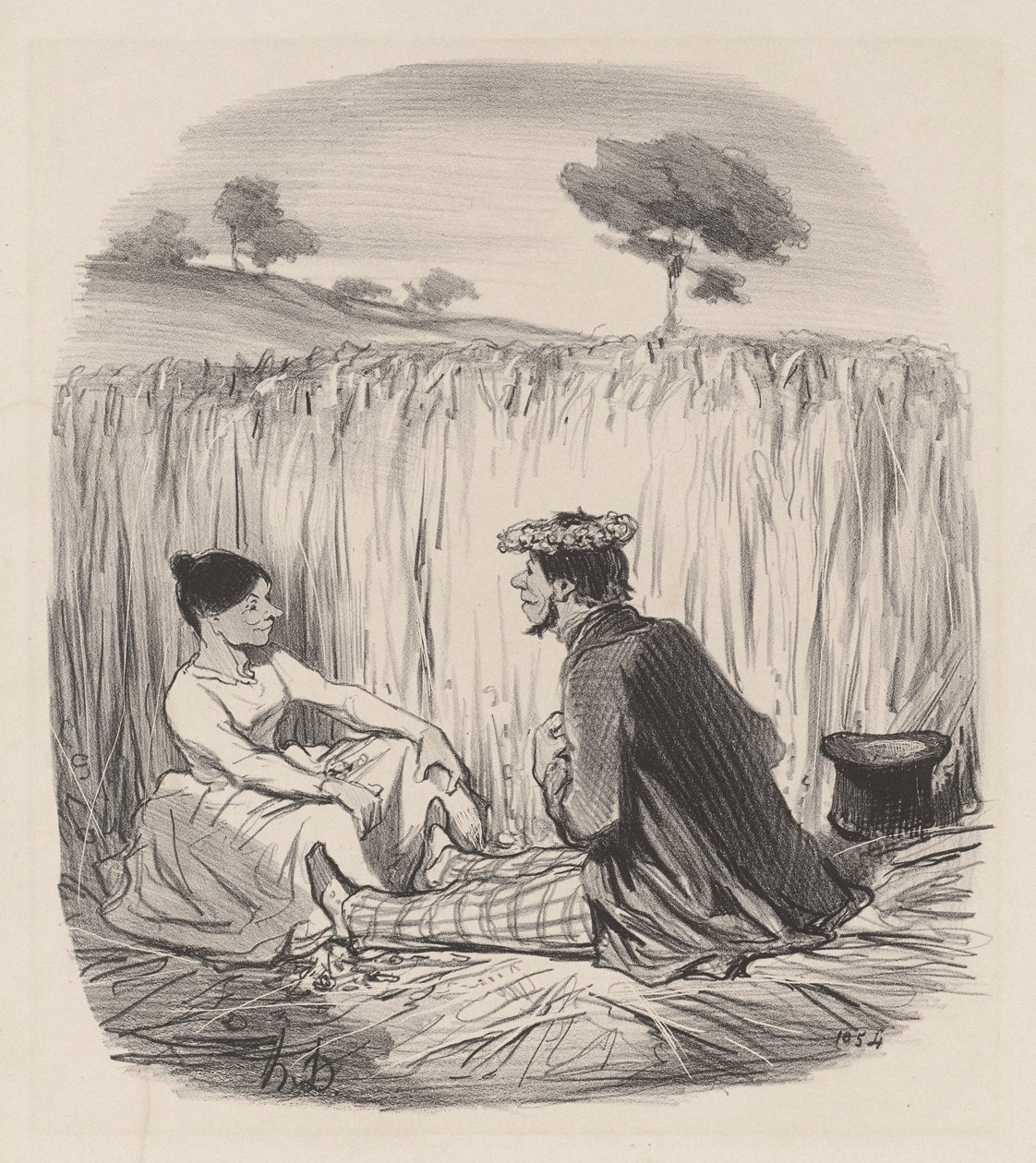 En idyll i vetet av Honoré Daumier