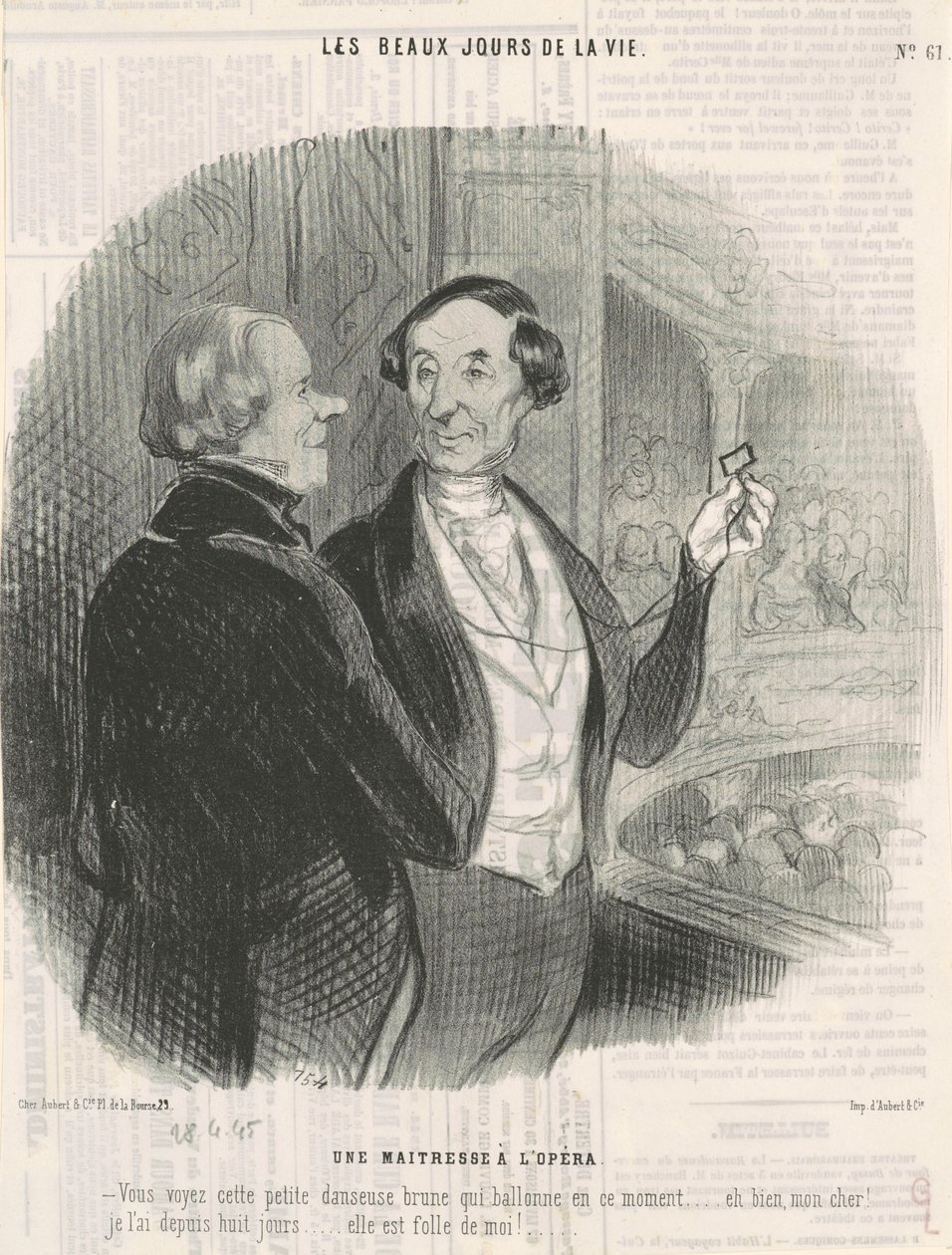 En älskarinna på operan av Honoré Daumier