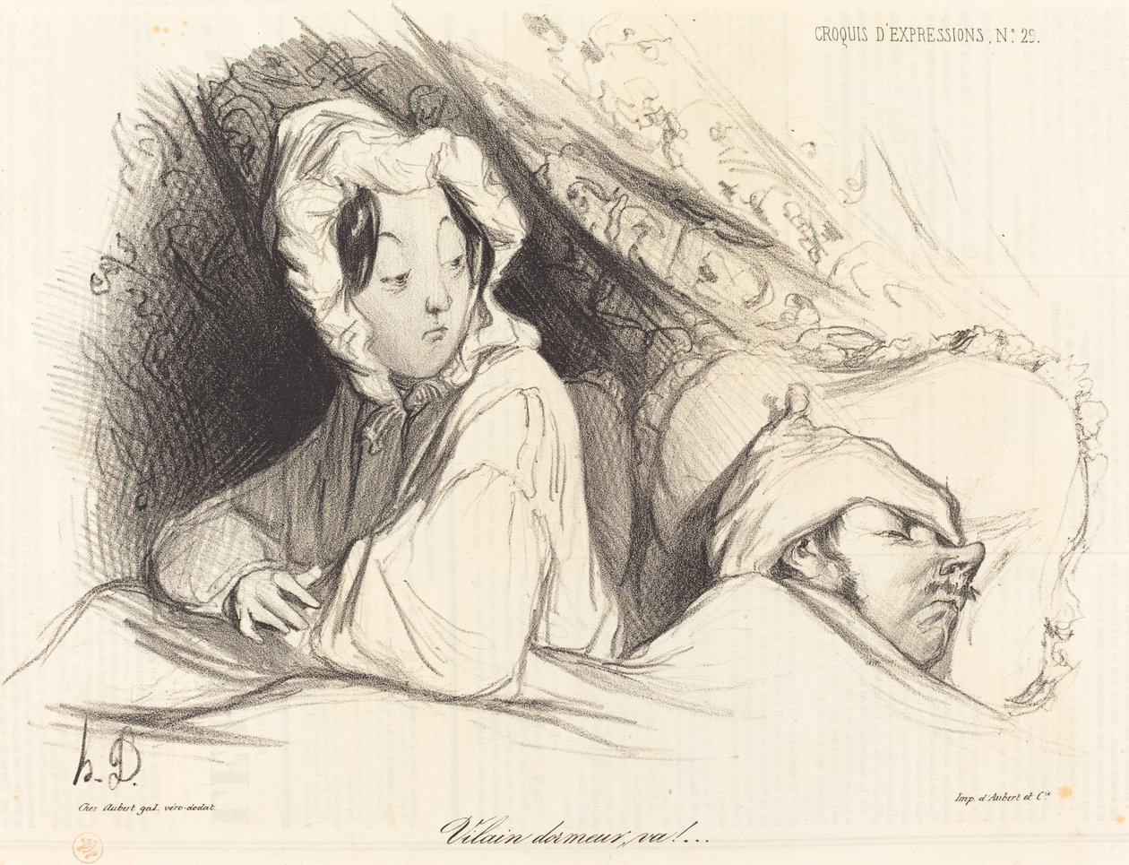 Stygg sovare, gå! av Honoré Daumier