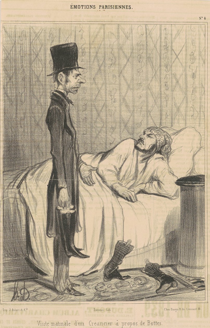Morgonbesök av en borgenär av Honoré Daumier