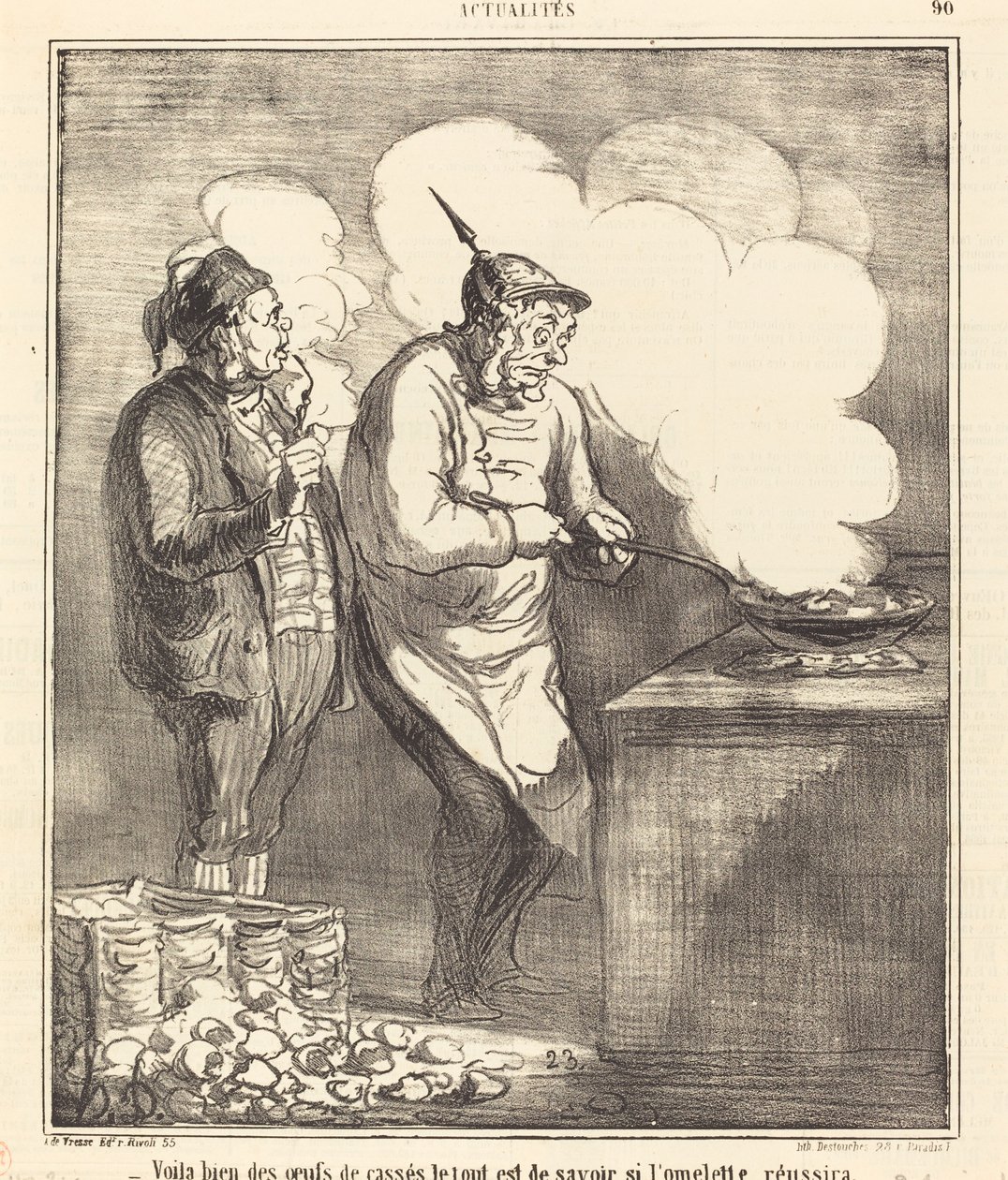Här är några trasiga ägg... av Honoré Daumier