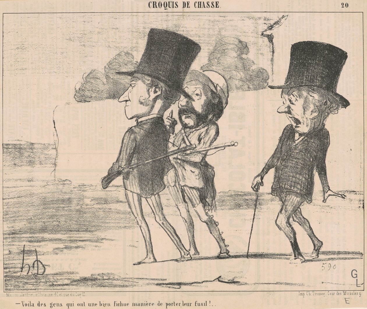 Tja, folk har ett...fan sätt... av Honoré Daumier