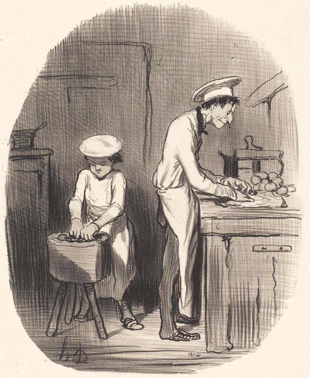 Kan du se grabben, du har fel... av Honoré Daumier
