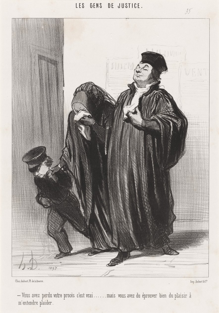 Du förlorade ditt fall, det är sant... av Honoré Daumier