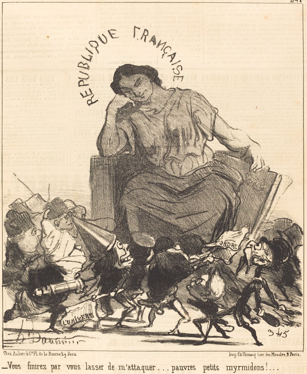 Så småningom kommer du att tröttna på att attackera mig... av Honoré Daumier
