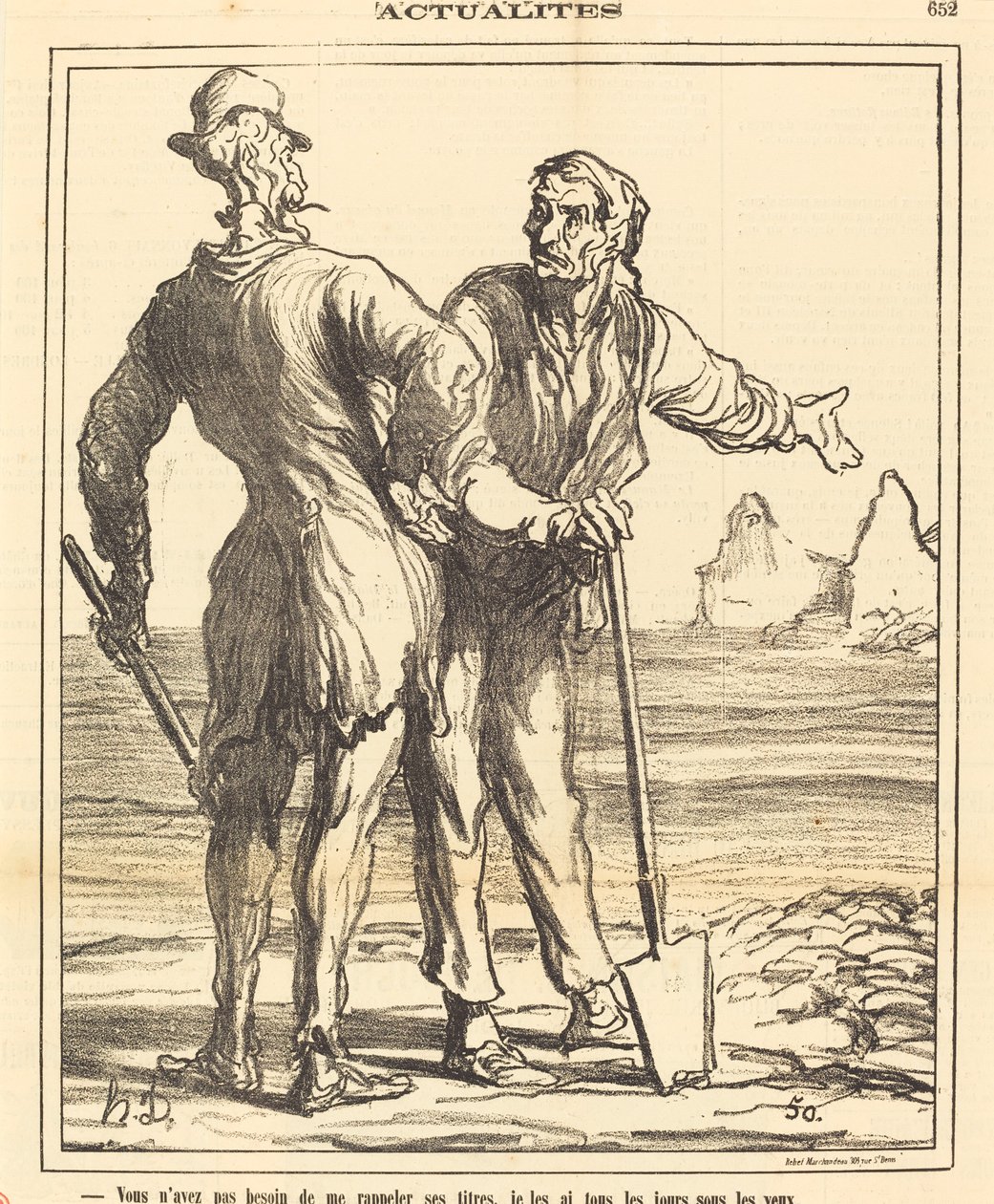 Du behöver inte påminna mig om hans titlar... av Honoré Daumier