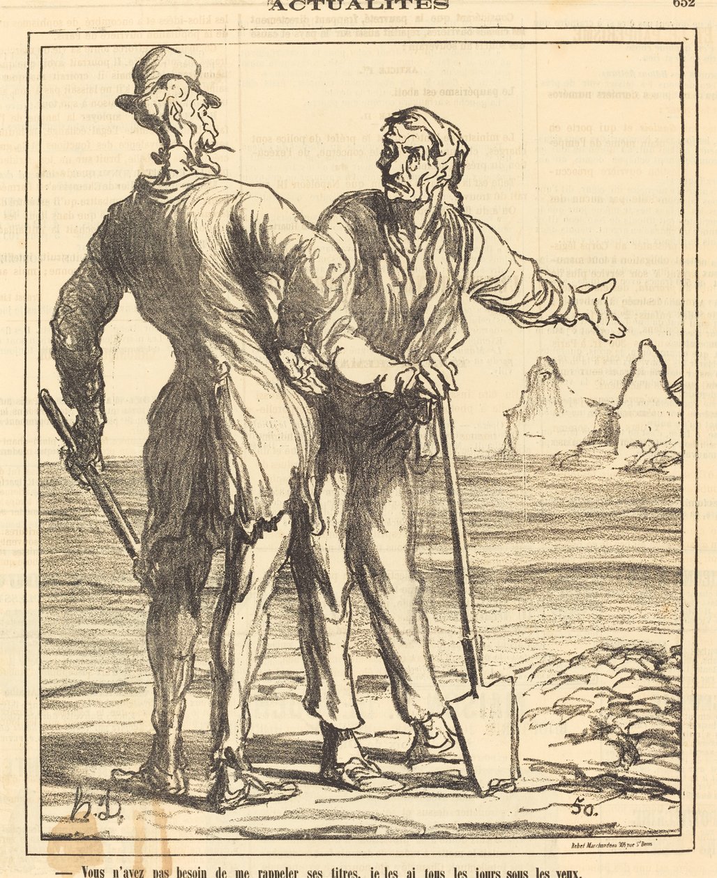 Du behöver inte påminna mig om hans titlar... av Honoré Daumier