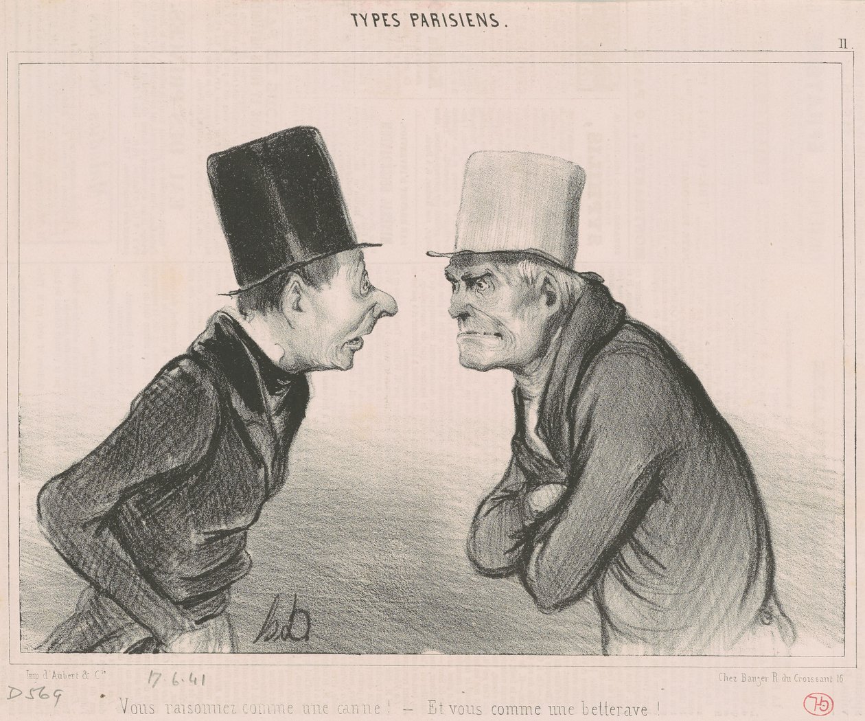 Du resonerar som en käpp! av Honoré Daumier
