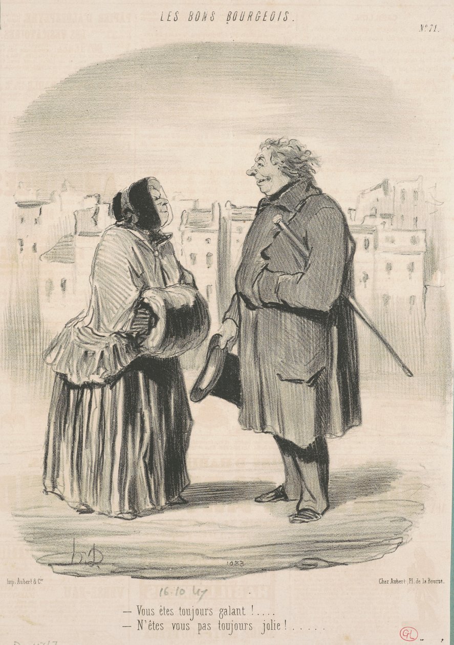 Du är alltid galant! ... av Honoré Daumier