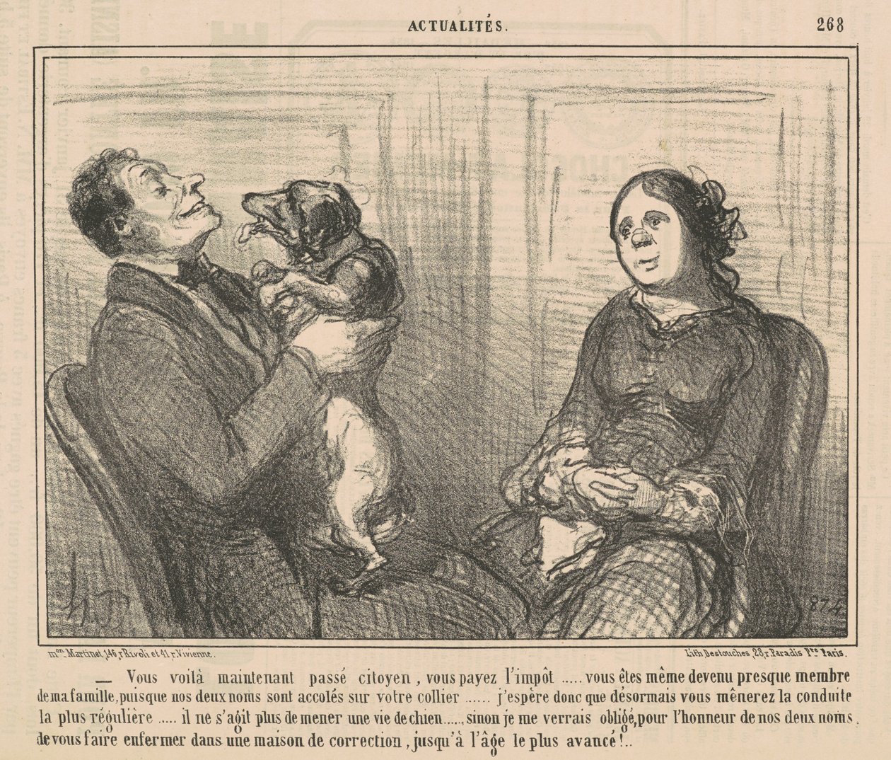 Här är du nu medborgarpass av Honoré Daumier