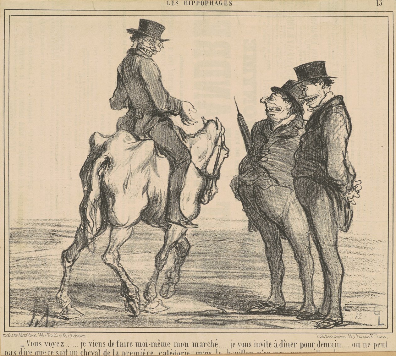 Du förstår...jag skapade precis...min marknad... av Honoré Daumier