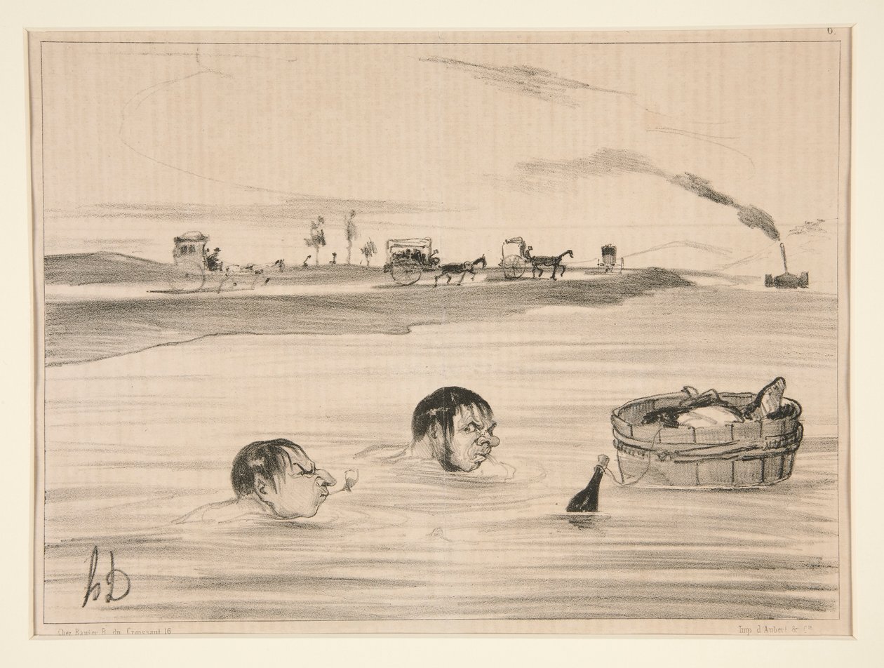 Resa till St. Cloud av Honoré Daumier