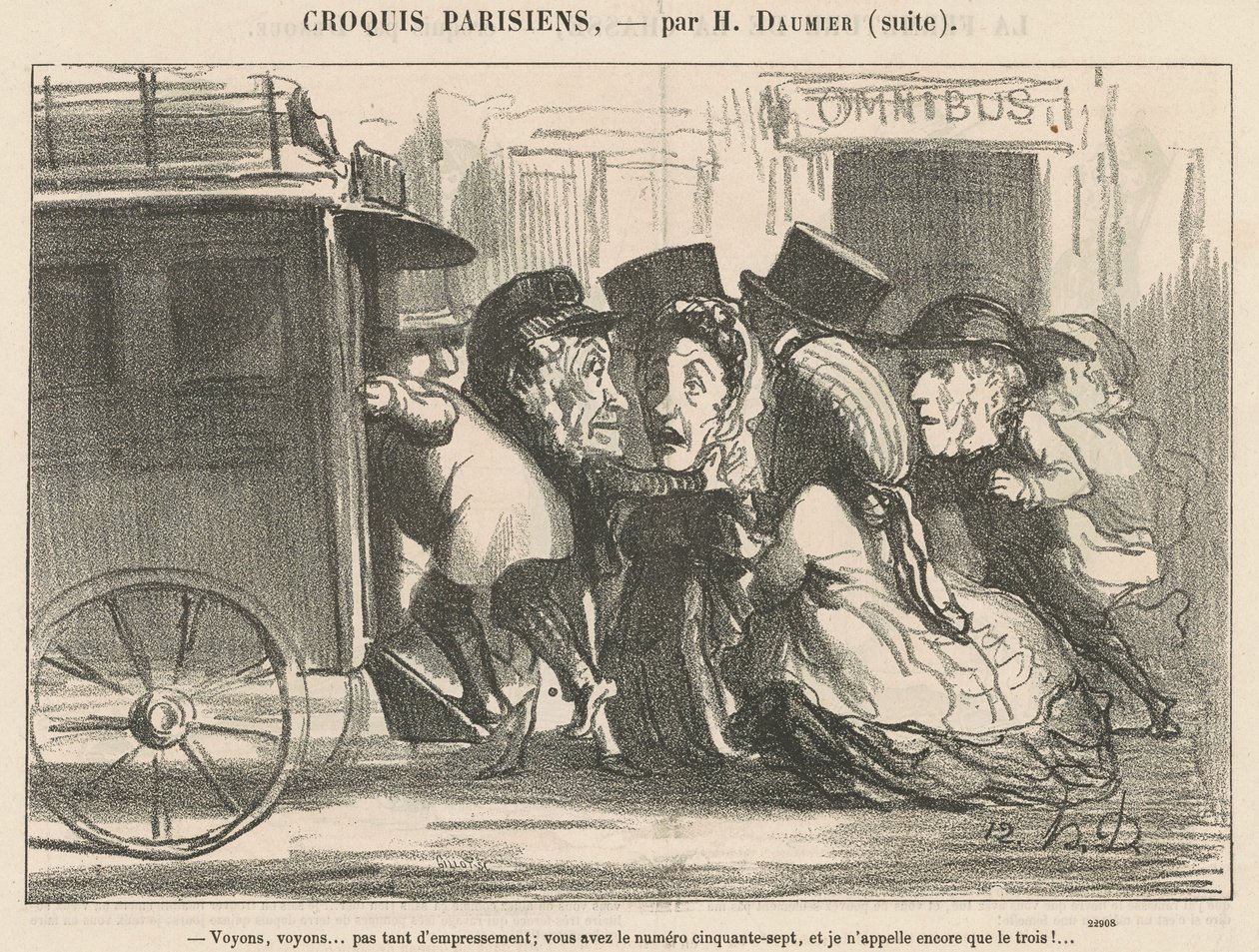 Låt oss se, låt oss se ... inte så mycket brådska ... av Honoré Daumier