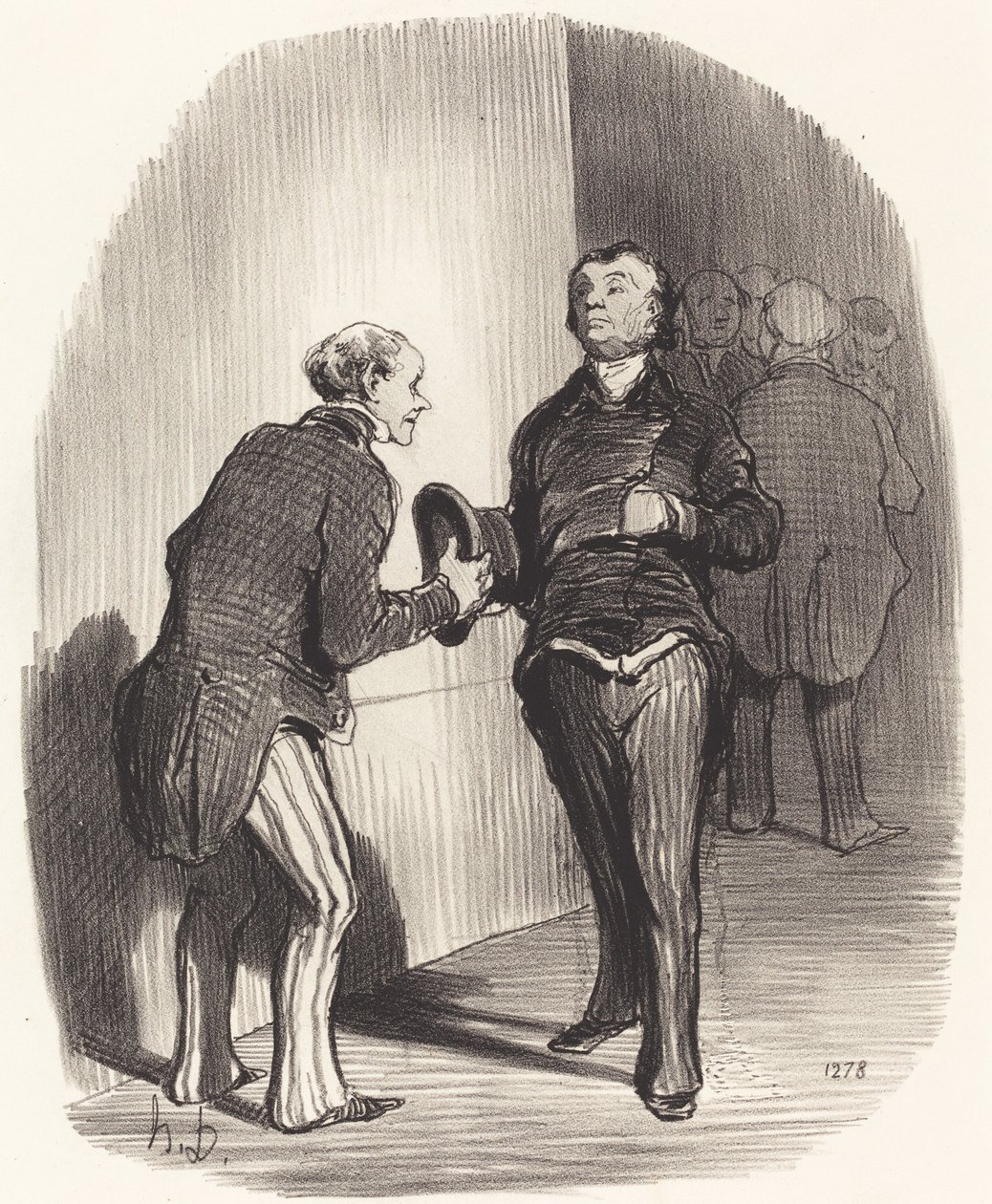 Utsikt över en ministeriell förkammare... av Honoré Daumier