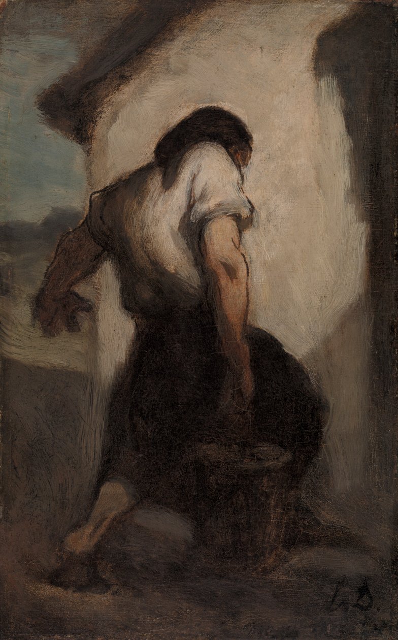 Vattenbärare av Honoré Daumier