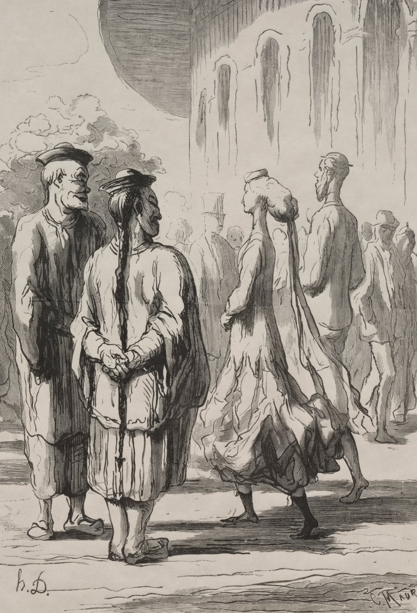 本当の中国人は誰?swedish av Honoré Daumier