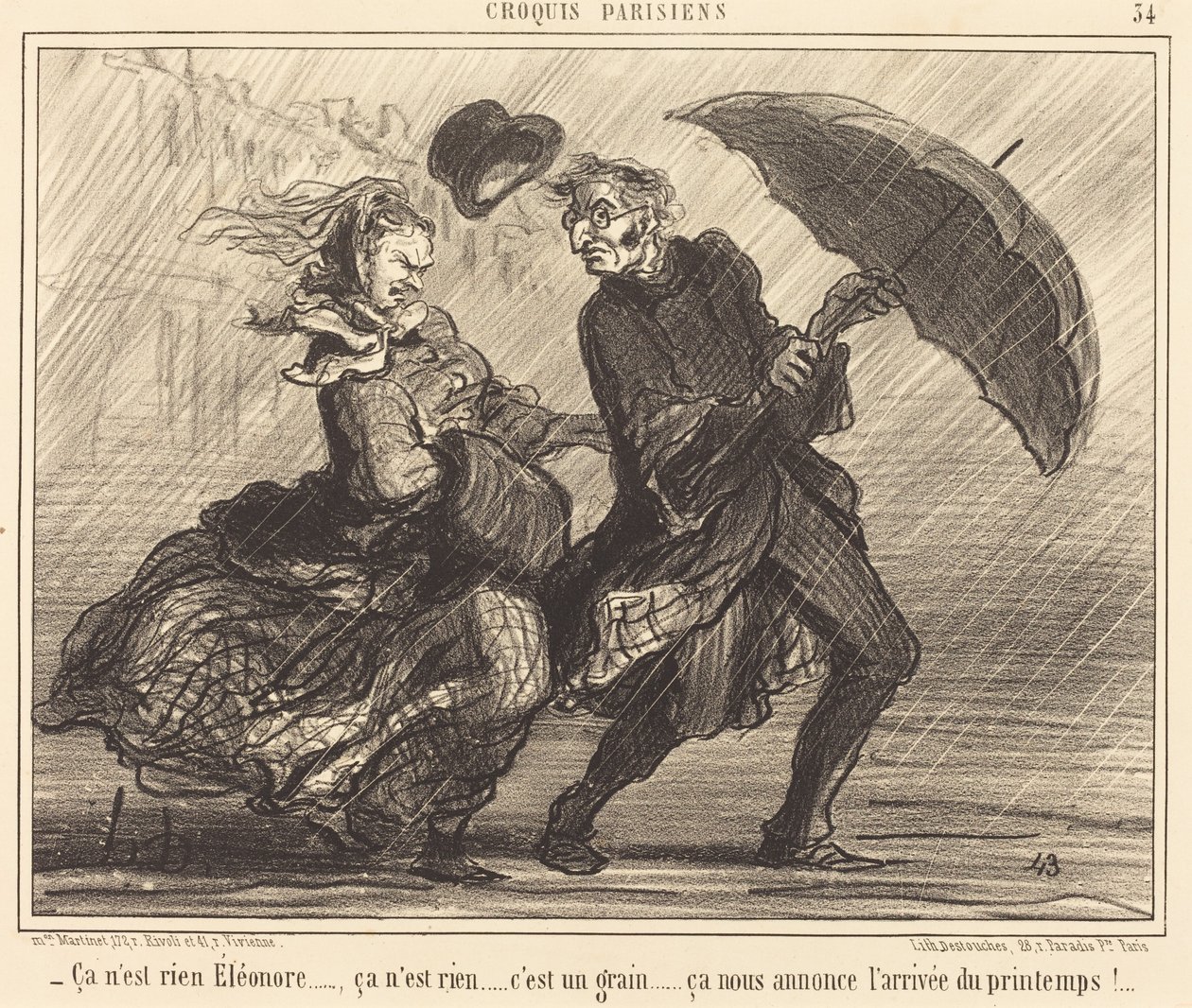 det är ingenting Éléonore...det är ingenting... av Honoré Daumier