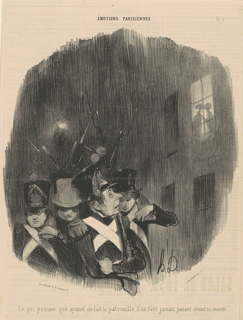 vilket bevisar att när vi...patrullerar... av Honoré Daumier
