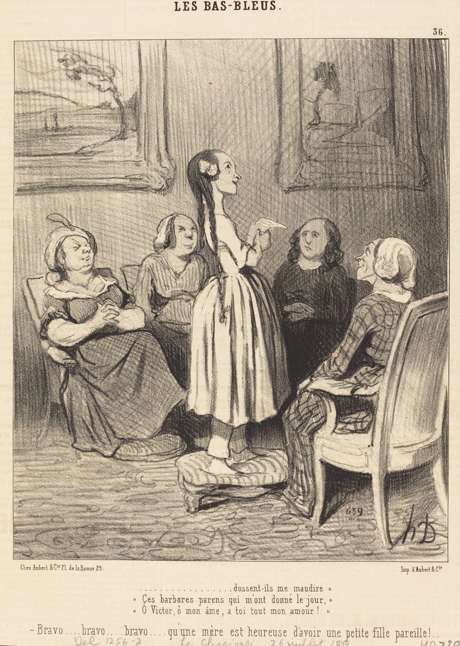...även om de förbannar mig. Dessa barbariska släktingar... av Honoré Daumier