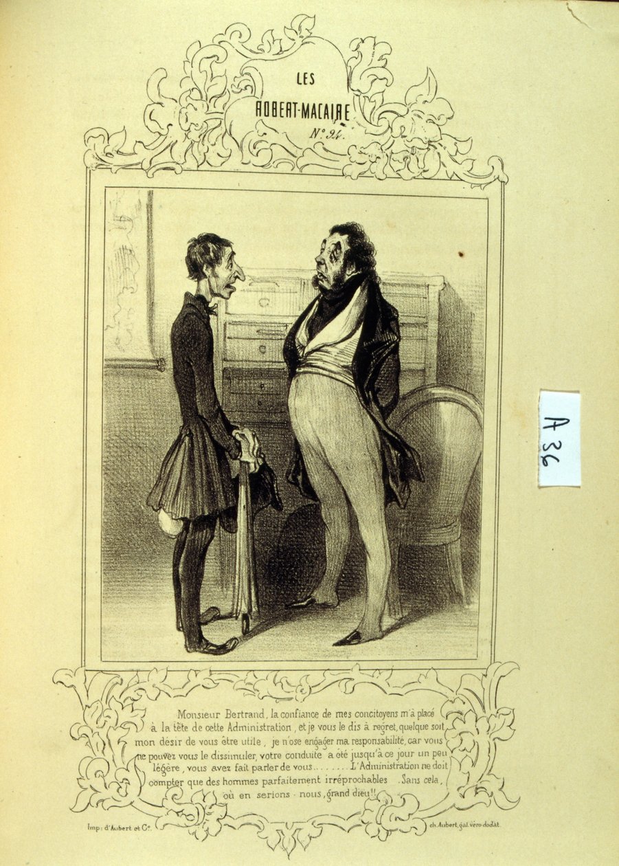 illustrationer om idéer och legender Philipon under titeln Les Cent och Robert Macaire av Honoré Daumier