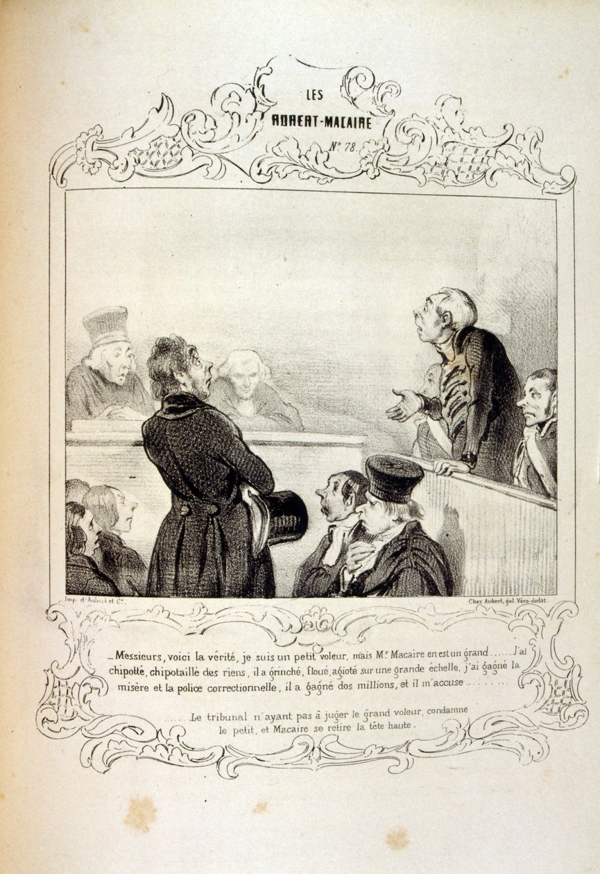 illustrationer om idéer och legender Philipon under titeln Les Cent och Robert Macaire av Honoré Daumier
